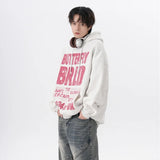 Casual Cotton Street Sweater – American Street Mottled Letter Print Hoodies For Men 2024 New Hip Hop Fashion Hooded Sweatshirt Couple Y2K Vintage Hoodie | Zip Knit Drop #154