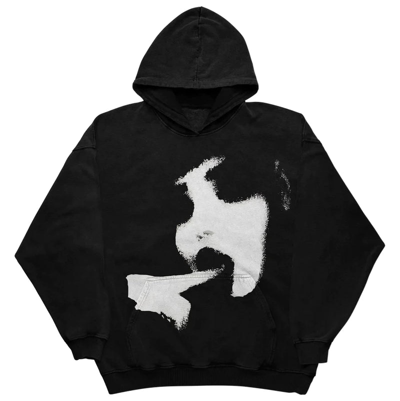 Y2K Womens Top Hoodies Sweatshirt Pullover Oversized Streetwear Vintag