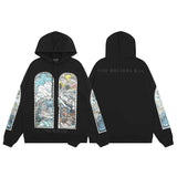 24Ss Autumn And Winter Who Decides War Hoodies Vintage City Cartoon Pr