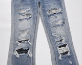 street wear washed hole destroyed skinny jeans denim hip hop blue cylinder male casual slim jeans pants ripped denim trousers unique jeans style 257