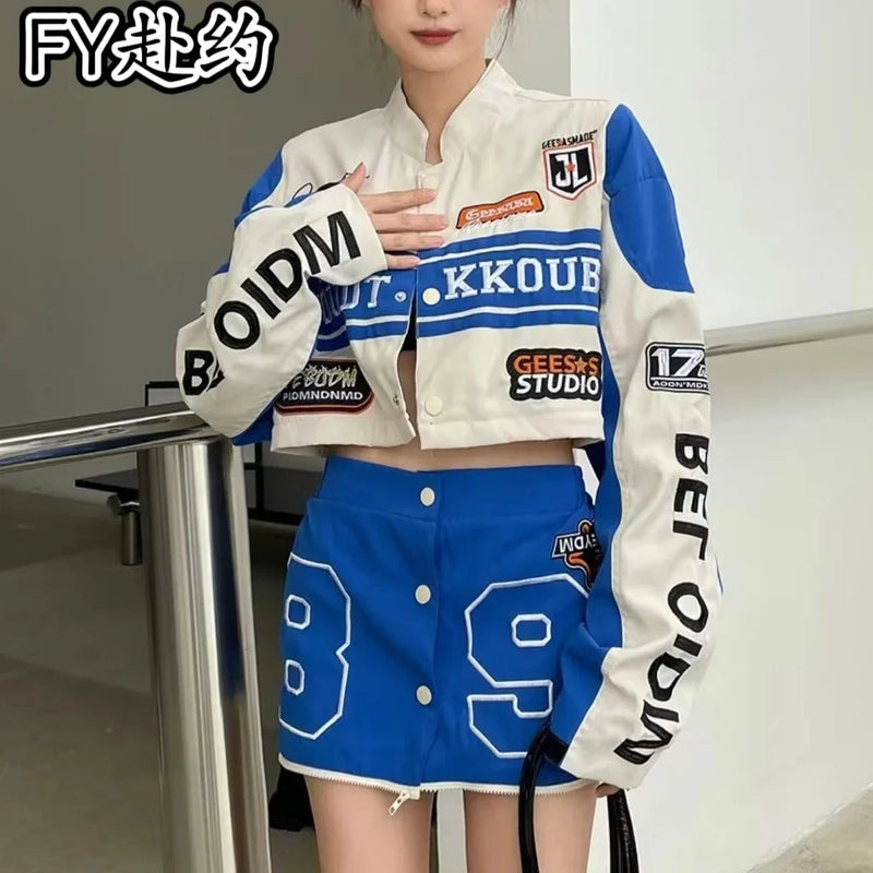 Leather Panel Streetwear Jacket Daily Fit Staple