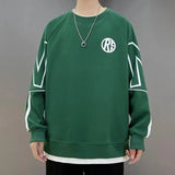 Y2K Vintage Letter Printed Pullovers Hoodies For Men Korean Fashion Ne