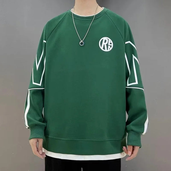 Y2K Vintage Letter Printed Pullovers Hoodies For Men Korean Fashion Ne