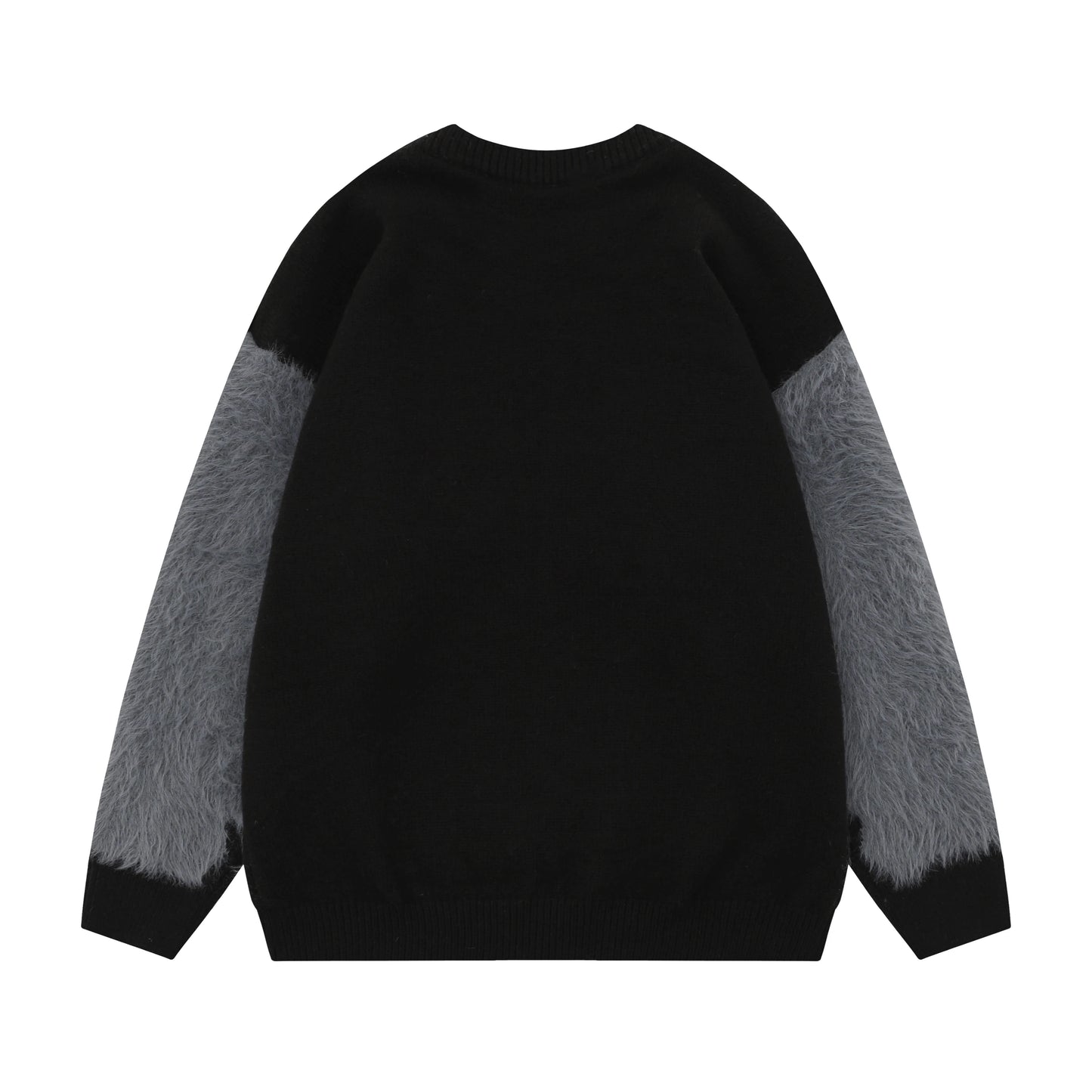 imitation mink fur antarctic velvet knit sweaters winter mens mohair knitwears oversized street wear round neck long sleeve high quality cotton pullover, urban wear with bold artwork, unique limited edition hoodie
