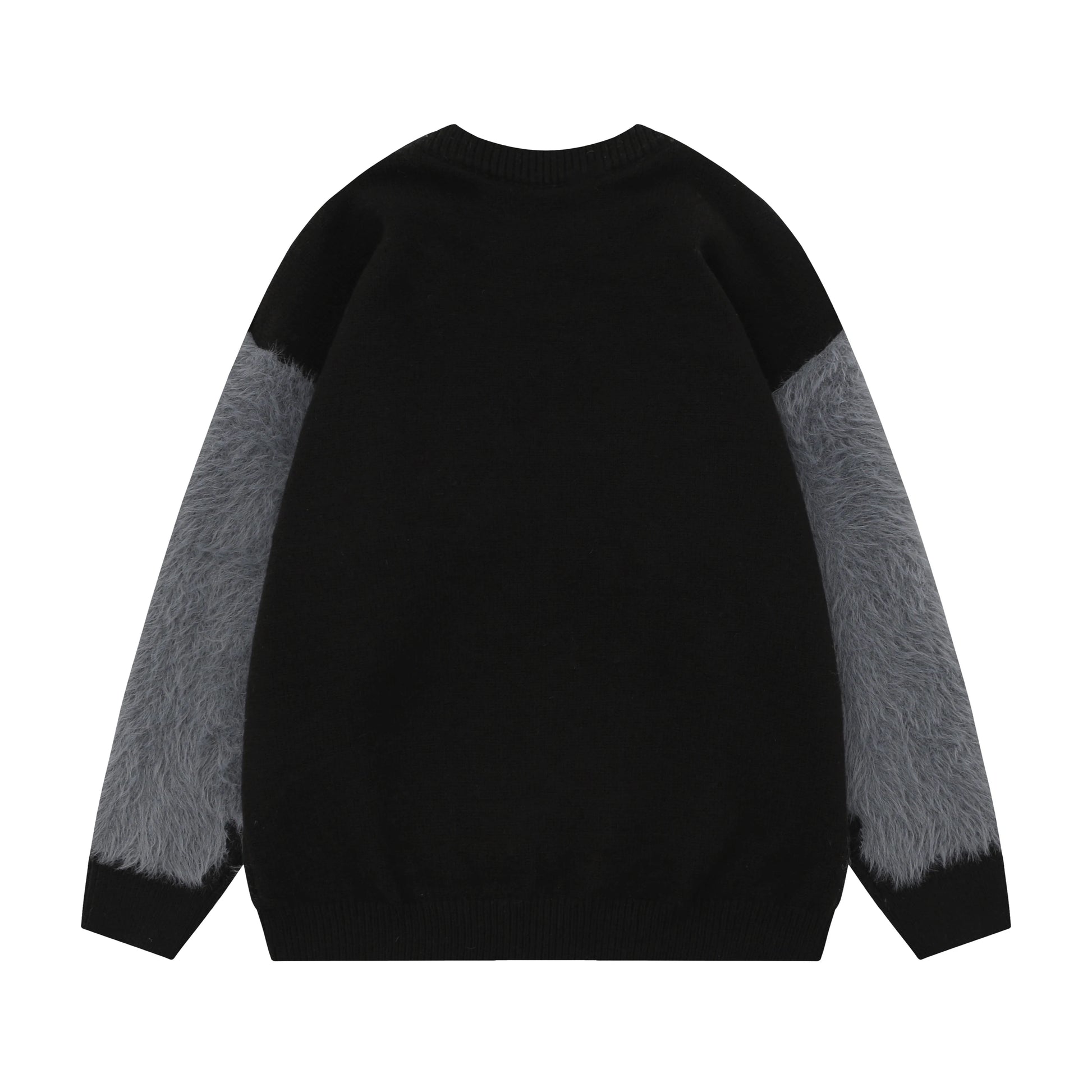 imitation mink fur antarctic velvet knit sweaters winter mens mohair knitwears oversized street wear round neck long sleeve high quality cotton pullover, urban wear with bold artwork, unique limited edition hoodie