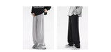 winter mens gray thickened straight leg sweatpants 2025 high street baggy drape pants korean fashion y2k casual trousers unique joggers style 148