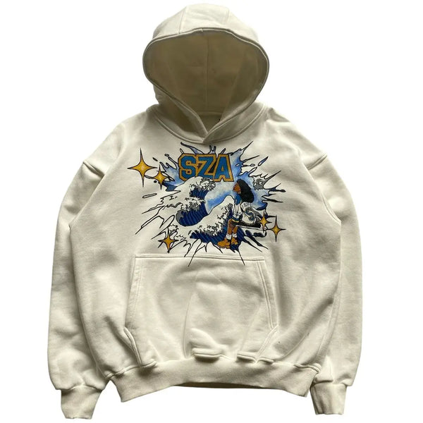 Autumn And Winter Fashion Sportswear Luxury Brand Sza Letter Hooded Me
