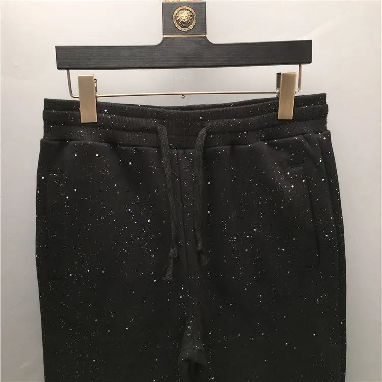high new novelty luxury men 2022 classic shiny sky stars comfortable cotton parkour sweat casual pants sweatpants d48 unique joggers style 4392