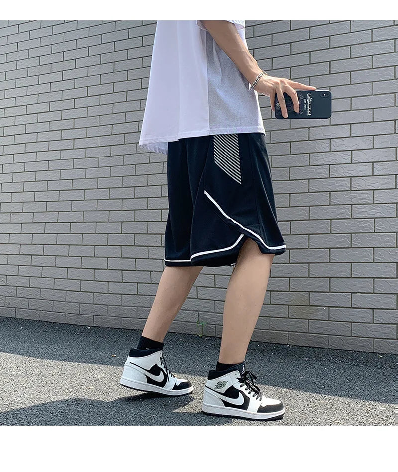 2023 summer new fashion shorts men loose pants shorts korean version all match casual sports pants men boutique clothing unique shorts style 3796