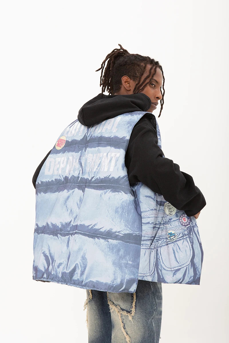 hip hop loose jacket vest unisex casual cotton padded vests mens harajuku streetwear printed sleveless warm reversible coat n - variant style 9cbfe5 for streetwear fashion