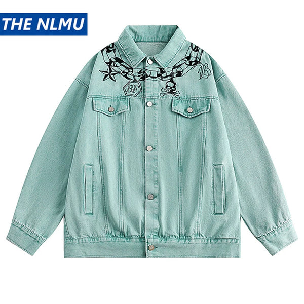 Oversized minimalist quilted hop harajuku denim