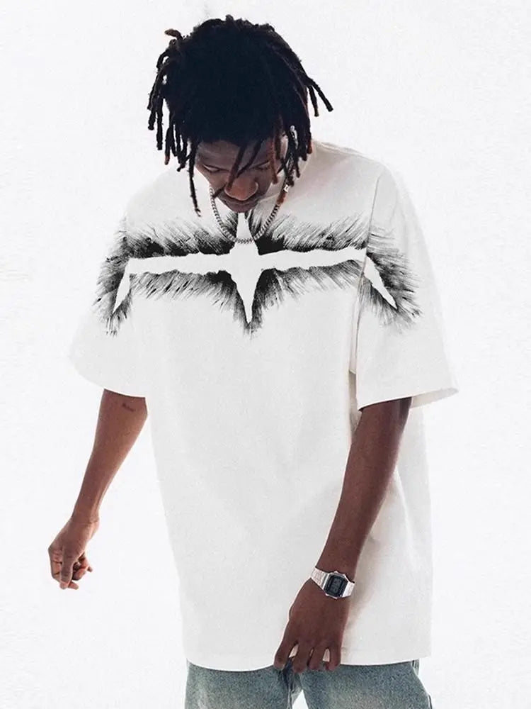 Trapwear Crying angel – American Hip Hop Trend Men And Women Street Personality Prin