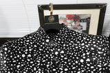 New 2021 Men 3D luxurious Wave point Polka dots Print Fashion Silk Casual Shirts Shirt high Pocket Long-sleeves S 2XL #A160