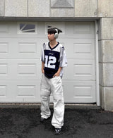 hi street dirty tie dye baggy jeans men pleated loose white straight jeans trousers luxury designer oversized denim pants unique jeans style 526