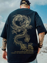 Gothic Vintage anime – 2024 New Goth Dragon Graphic Men T Shirt Y2K Streetwear Over
