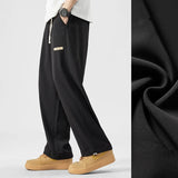 2024 new y2k straight gym pants mens korean fashion sportswear drawstring wide leg sweatpants casual baggy vintage trousers relaxed fit joggers