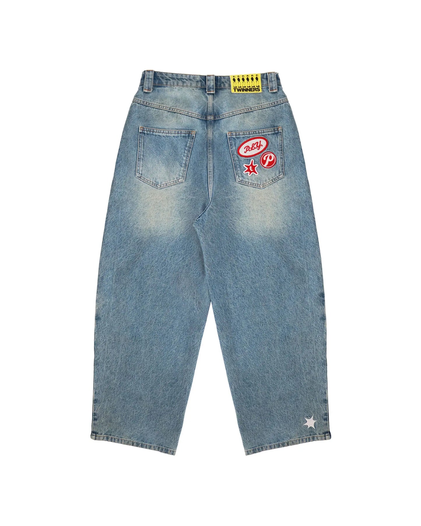 harajuku project womens low rise blue straight 2024 new wide leg pants denim jeans y2k mens vintage baggy trousers streetwear unique jeans style 4855