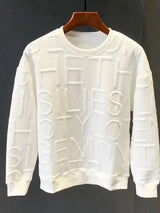 Sadcore Chrome logo – Autumn Mens Sweatshirt American Trendy 3D Letters Top Haraju