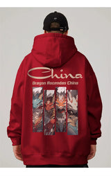 Dragon Ascendas China Graphic Sweatshirts Hombre Hip Hop Fashion Hoodie