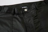 high street striped pu leather cargo pants mens harajuku straight ropa hombre loose overalls oversized casual trousers unique cargo style 5773