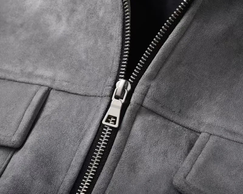 leather varsity coat, fall winter style, men's streetwear fashion, oversized urban jacket, high quality cold-weather coat