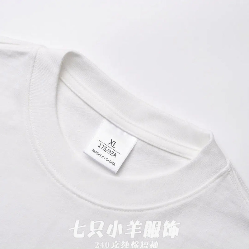 Sadcore Broken heart – Heavy Cotton New Design Short Sleeved Mens Korean Style Vers