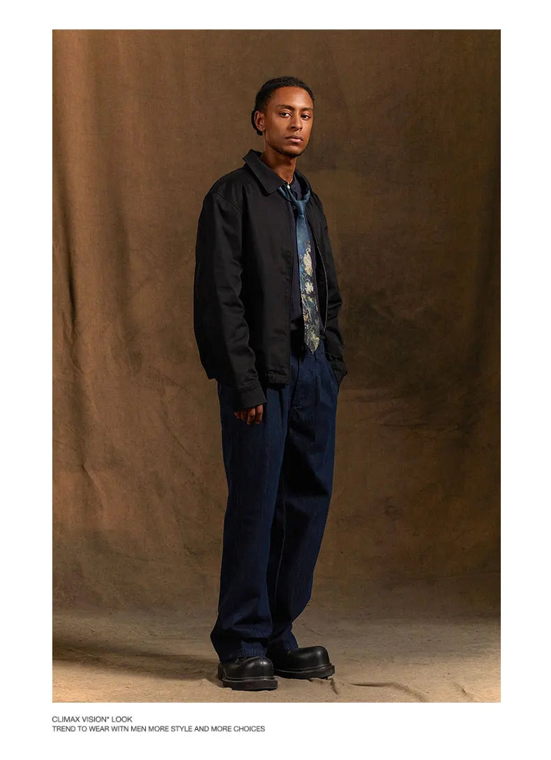 wide leg jeans men streetwear fashion loose casual plus size denim baggy jeans pants cityboy oversize cargo jeans trousers unique cargo style 1768