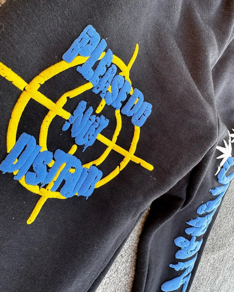 2024 y2k long sleeved foam printed pullover hoodie sweatshirt and pants two piece streetwear trendy wear dark vintage casual 1 unique default style 2221