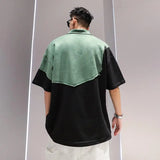 Glitchcore Melting smiley – Summer Street Hip Hop Men And Women Trendy Personality Polo