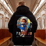 Autumn Anime Astronaut Boy Print Hoodie Sweatshirts Hombre Oversized