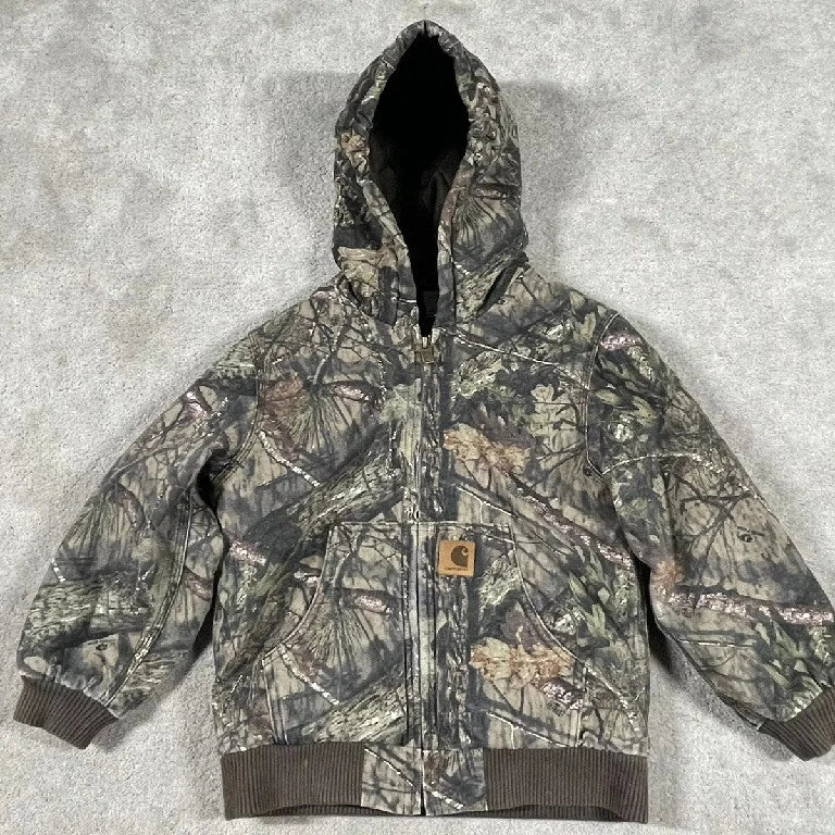 Hip Hop Tactical Camo Streetwear Retro Camo Zip Hoodie Y2K Coats Mens Women