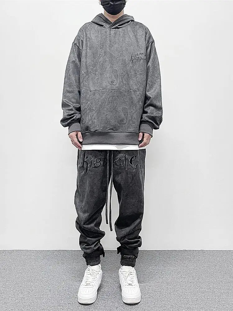 Vaporwave Drop – Fashion Paisy Hoodies Pullover Casual Suede Hooded – Streetwear Fashion for Men & Women