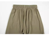 Ins Summer Outdoor Functional Casual Cargo Shorts Oversized Retro Casual Zipper Pockets Men and Women's Knee-length Sweatpants