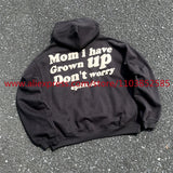2024 Autumn Winter New American Heavy Duty Vintage Hoodie Long Sleeve