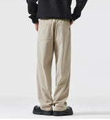 simple casual pants mens spring autumn loose fashion straight wide leg plus size pants cityboy streetwear trousers unique default style 2253