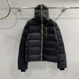 Winter Men's Down Jacket Coat Dark Style Shark Head Masked Zipper Goose Down Warm Regular Down Jacket Coat For Men And Women