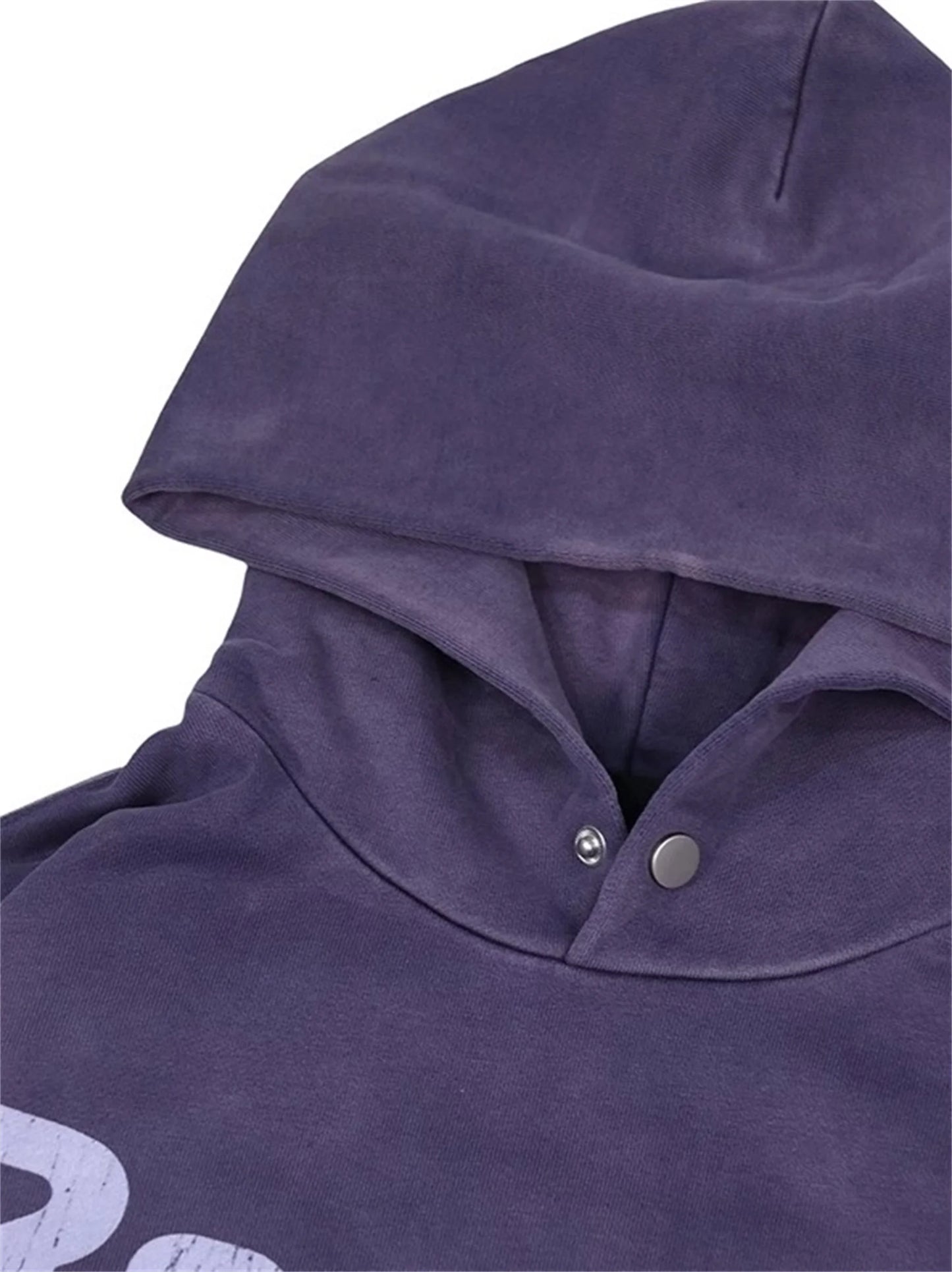 FP Brand Fashion New REEBORN Cracked Slogan Print High-Street Oversized Casual Cotton Hoodie Sweatshirt