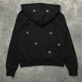 New Luxury Men Novelty Embroidery Bee Hoodies Hoody Hooded Sweatshirts