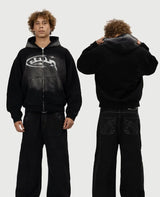 American High Street Fashion Brand Cartoon Letter Printed Oversized Ho