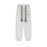 2024 spring and autumn mid waist straight jacquard velvet knitted trousers loose wide leg pants urban casual pants men and women unique default style 2037