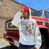 Retro Oversized Sportswear Fashionable Luxury Brand Revived King Print
