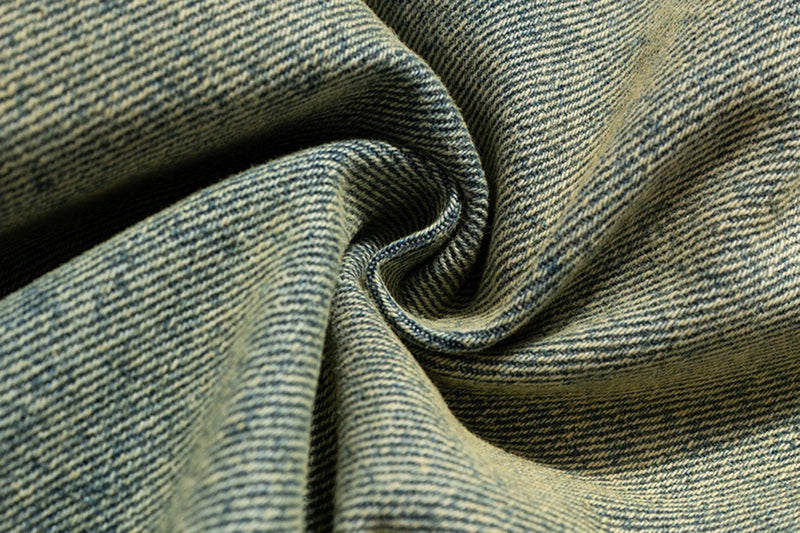 men vintage jeans distressed retro loose straight denim pants 2024 man ro style jeans trousers unique jeans style 718