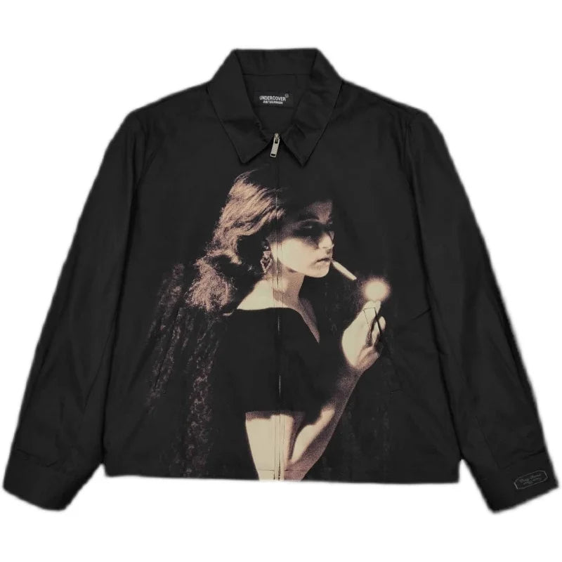 d9deae design style image fashion high hip style casual urban - oversized wear print material unisex quality graphic everyday premium hop streetwear new-2022-men-rib-sleeve-undercover-cindy-sherman-fashion-high-couple-baseball-coats-jackets-abstract-coat-motor-warm-r084 fit essential streetwear design ID c9a44