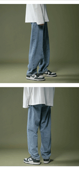 lappster men black baggy jeans streetwear 2023 harajuku casual straight pants male loose streetwear white graphic denim pants unique jeans style 2563