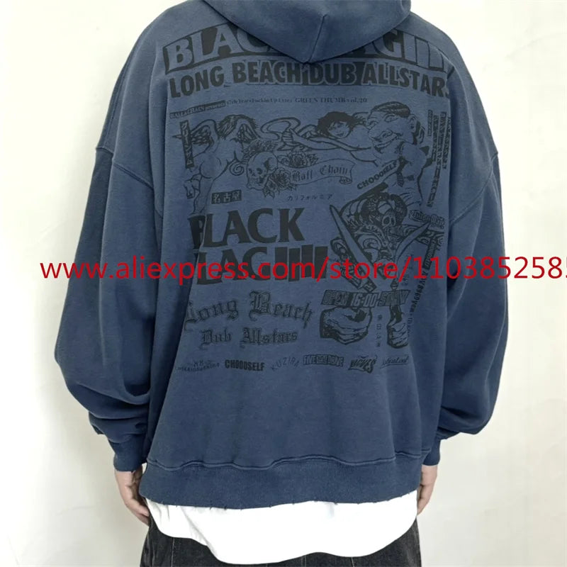 New 2024 Autumn Winter American Heavy Weight High Quality Vintage Hood