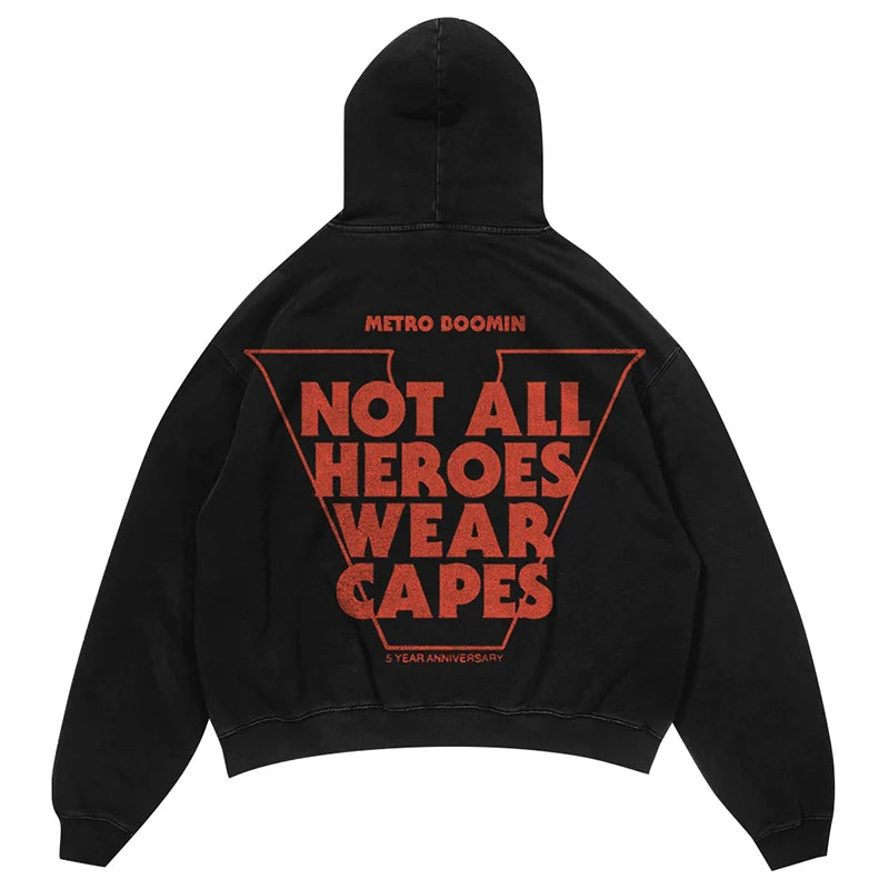 gothic chrome print featuring new 2023 men m boomin not all heros were capes pullover hoodies hoody hooded sweatshirts velvet cotton drake kanye fleece 706