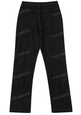 streetwear mens zipper jeans solid color patchwork straight jeans summer casual hip hop denim pants high street loose trousers unique jeans style 3502