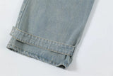 vintage multi pocket baggy jeans mens harajuku cargo denim pants retro hip hop straight loose jean pants men clothing unique cargo style 1086