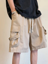 summer mens cargo shorts 2024 new outdoor multi pocket basketball casual loose work pants male drawstring y2k bermuda hombre unique cargo style 43