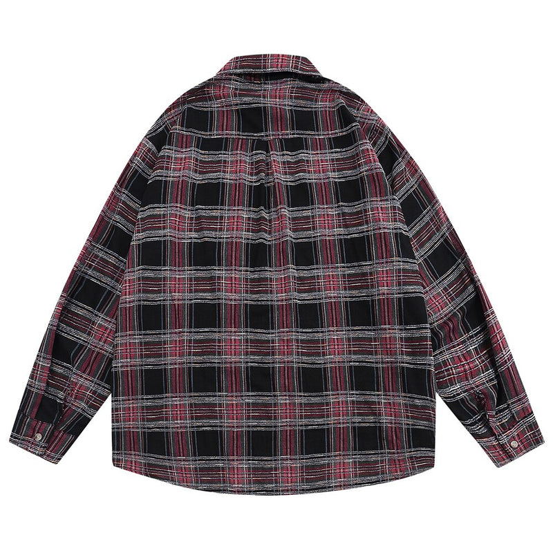 "Classic Plaid" Unisex Men Women Streetwear Graphic Shirt Daulet Apparel